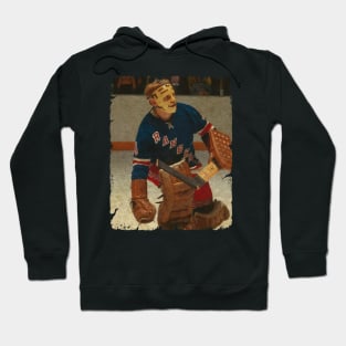 Gilles Villemure, 1974 in New York Rangers Hoodie